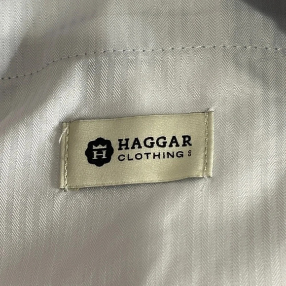 Hagar Men's Flat Front Cool 18 Pro‎ Golf Shorts Size 36 Blue Expandable Waist - Picture 6 of 8